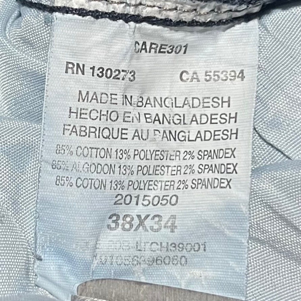 Lee Extreme Motion Mens Straight Leg Jeans 38x34 Medium Wash Blue Denim Pants - Picture 3 of 11